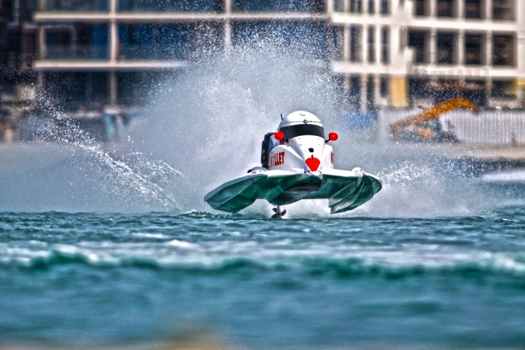 U.A.E. - Dubai, UIM F1H20 Grand Prix of Dubai. March 2-4, 2016. Race day Photo: Simon Palfrader/Idea Marketing - Free editorial use only.