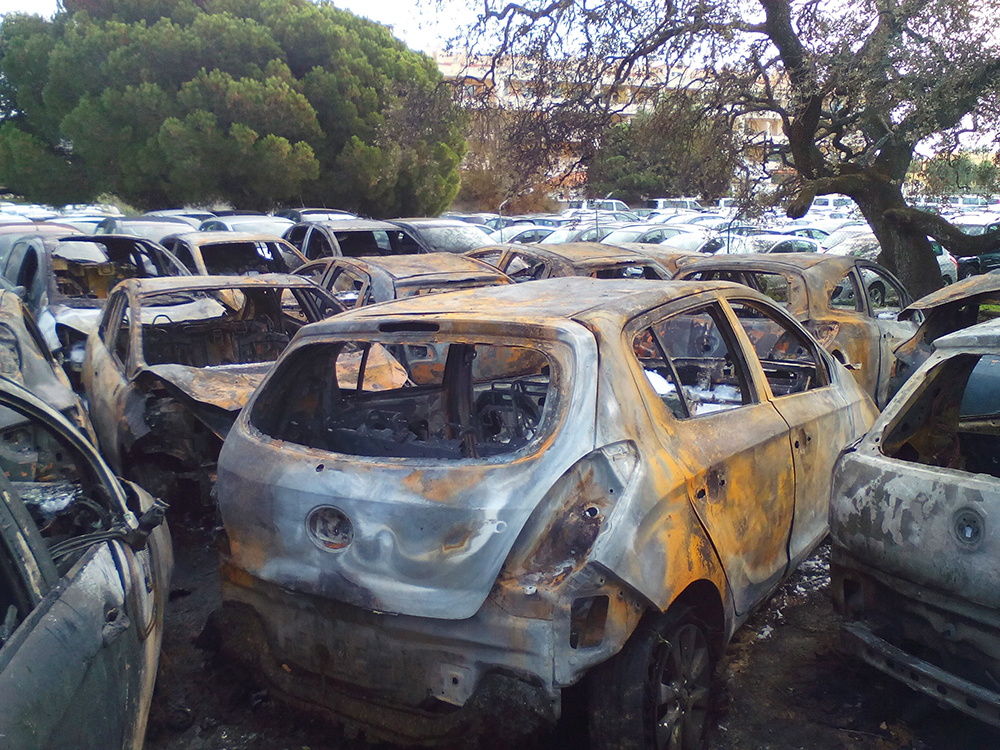 Incêndio na rent a car