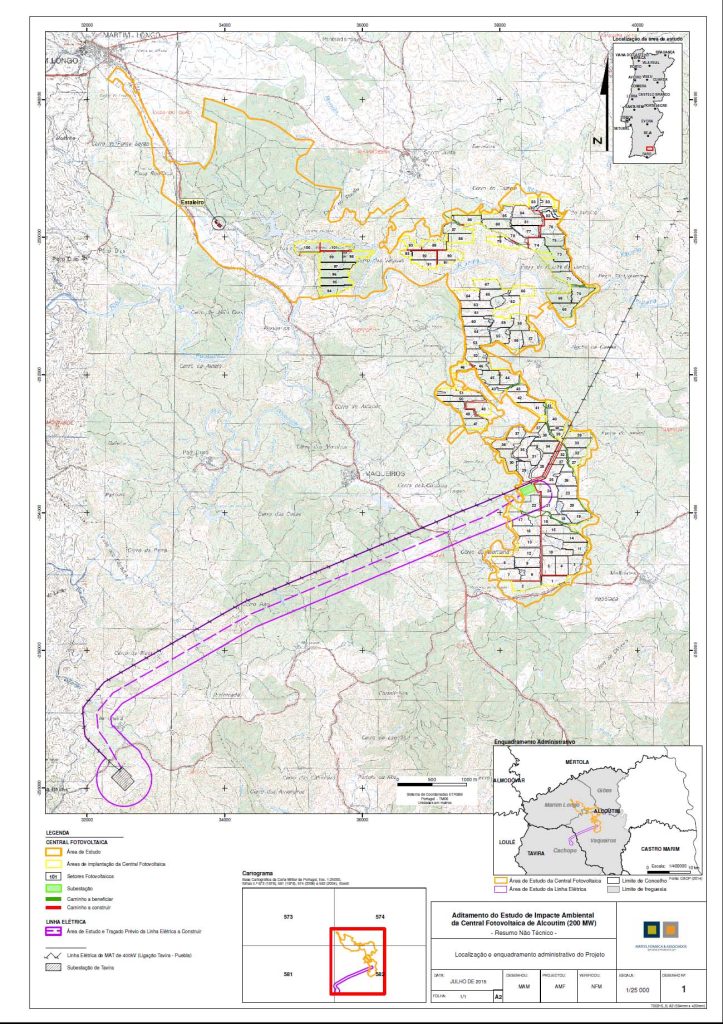 Mapa Central Fotovoltaica Vaqueiros