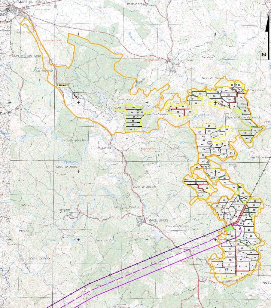 Mapa Central Fotovoltaica Vaqueiros Ampliado