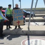 Sul Informação - FOTOGALERIA: CUVI acusa GNR de «excesso de zelo» durante protesto na Ponte do Guadiana