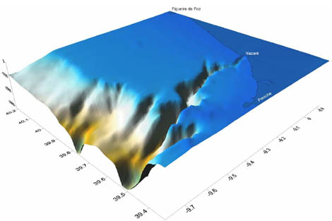 O canhão submarino da Nazaré