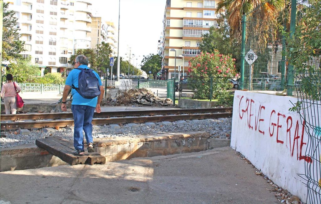 Passagem de Nível Olhão antes das obras_1