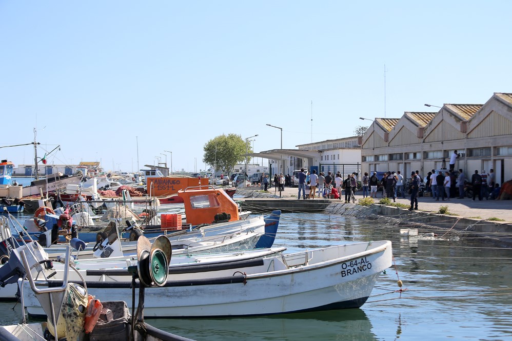 Porto de Olhão nas gravações da novela da SIC