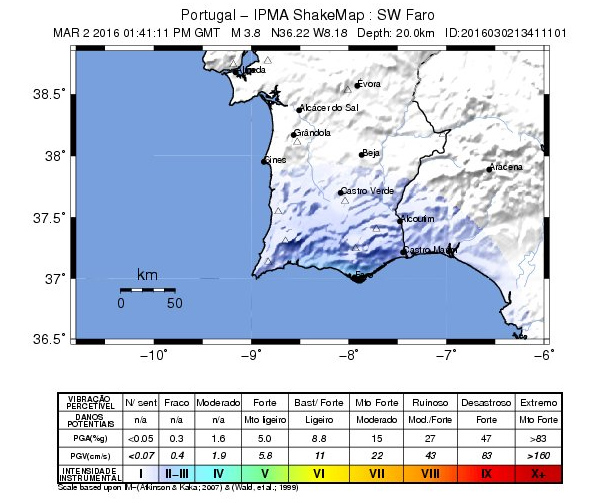 Sismo Largo Faro 2 Março 2016