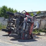 Sul Informação - Dois bombeiros feridos em despiste de viatura de Faro que seguia para um incêndio (com fotos)