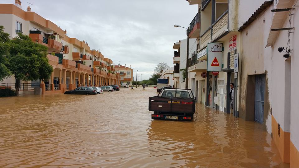 Cheias em Algoz - foto de Márcio Baptista