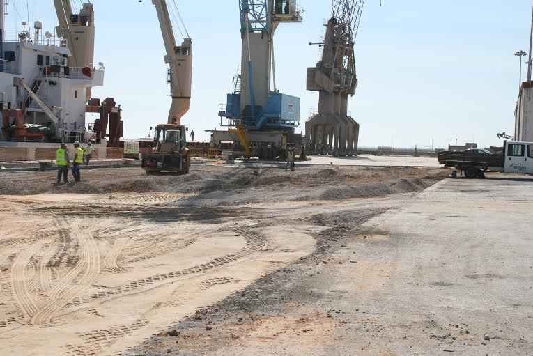 obras no porto de faro