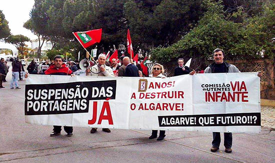 protesto contra portagens