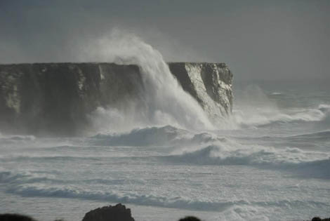 temporal em sagres