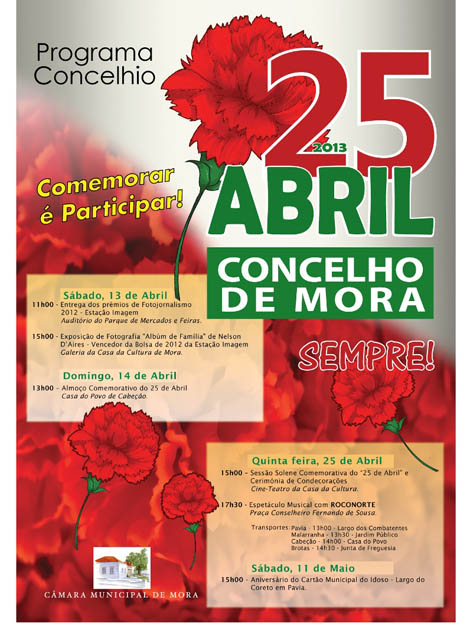 Sul Informação - Mora assinala 25 de Abril com condecorações e música