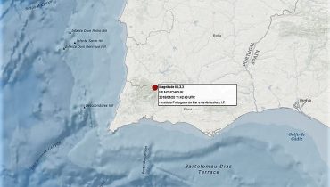 Sismo epicentro perto Monchique