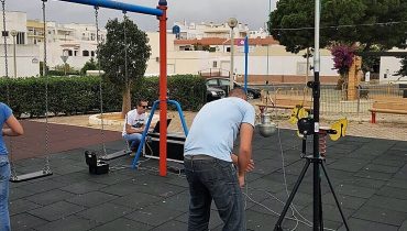 Teste segurança parques infantis Lagoa