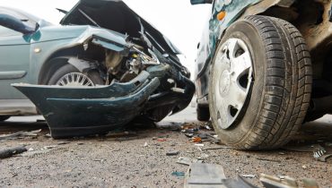 car crash collision in urban street